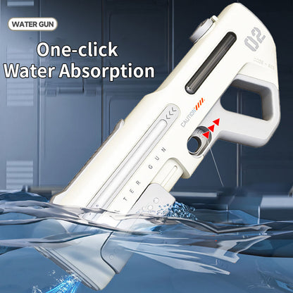 Automatic Power Electric Water Blaster Long Range w/ Light Outdoor Pool Toy Gun